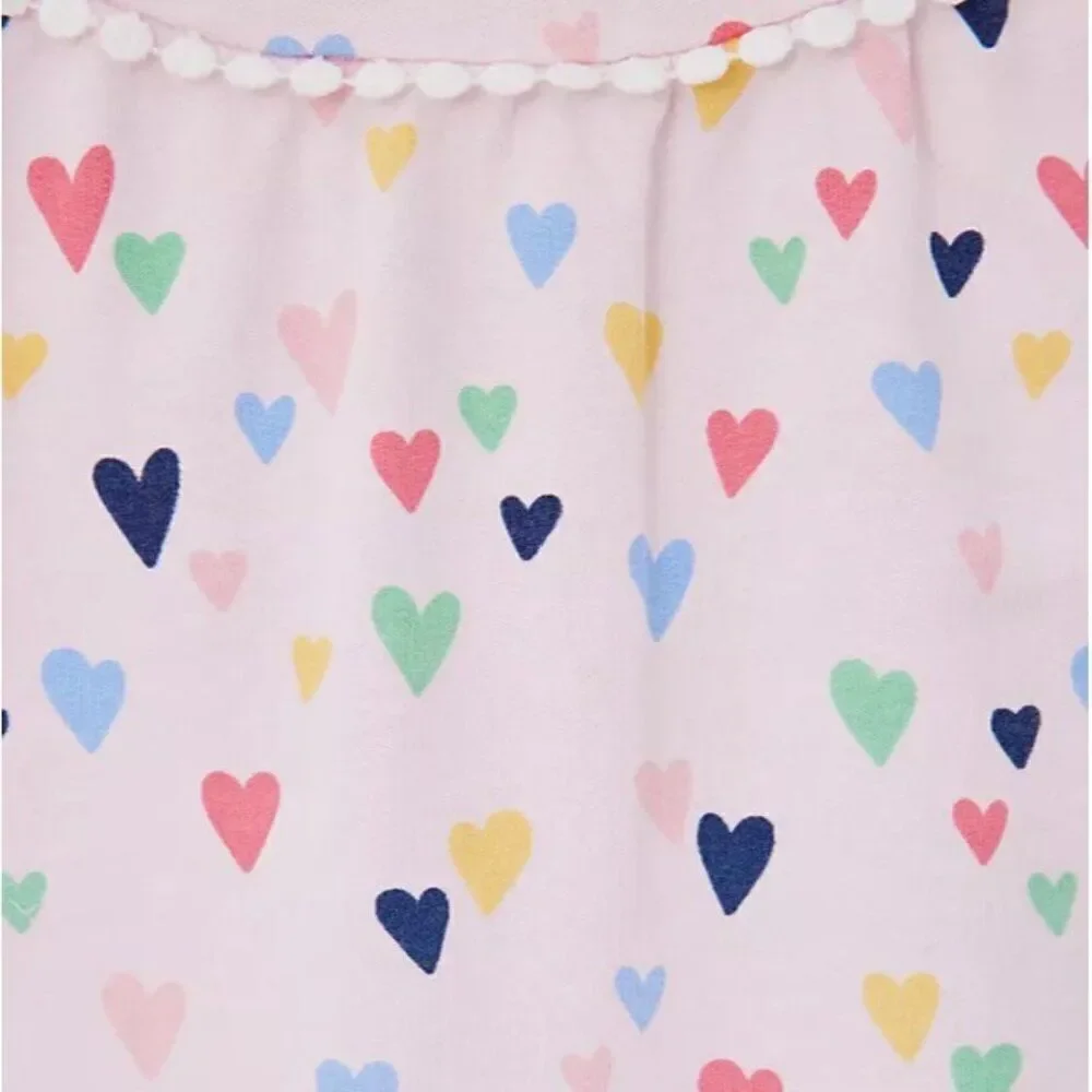Little Me‎ Dillard's Heart Print Girls 3 Months Jumpsuit & Headband, 2 Piece Set